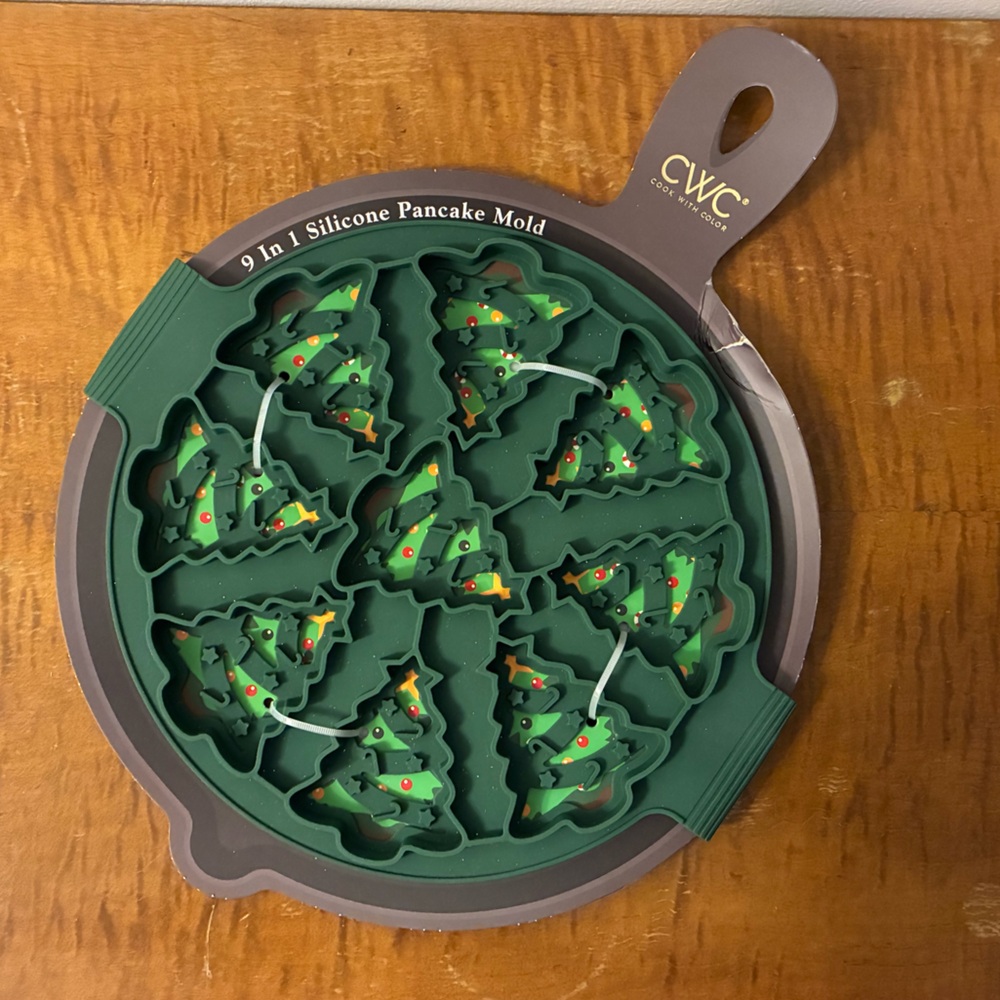 Pancake Mold 9-in-1 Silicone, Christmas Tree